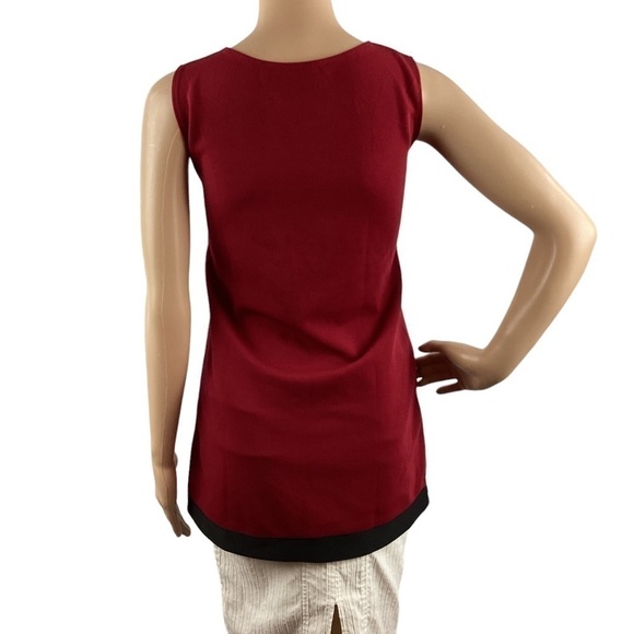 Zara Basic Top Size M Red Sleeveless - Picture 5 of 6